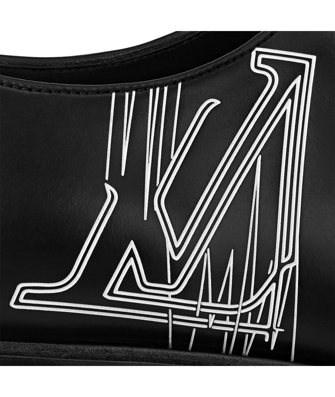 LOUIS VUITTON Черные кожаные лоферы, фото 4