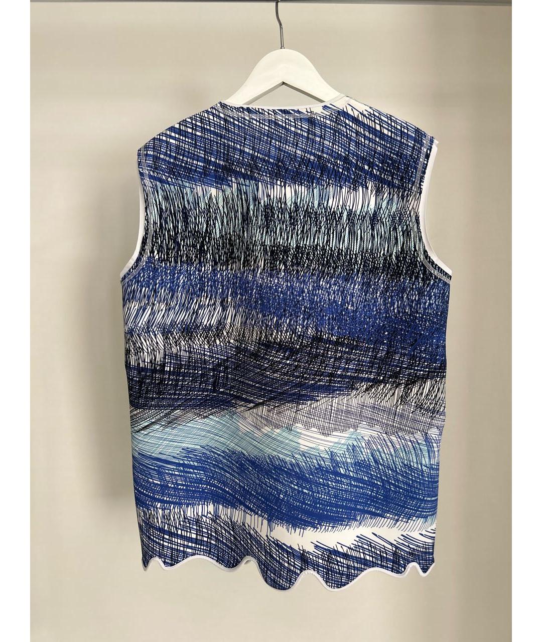KENZO Синяя полиуретановая футболка, фото 2