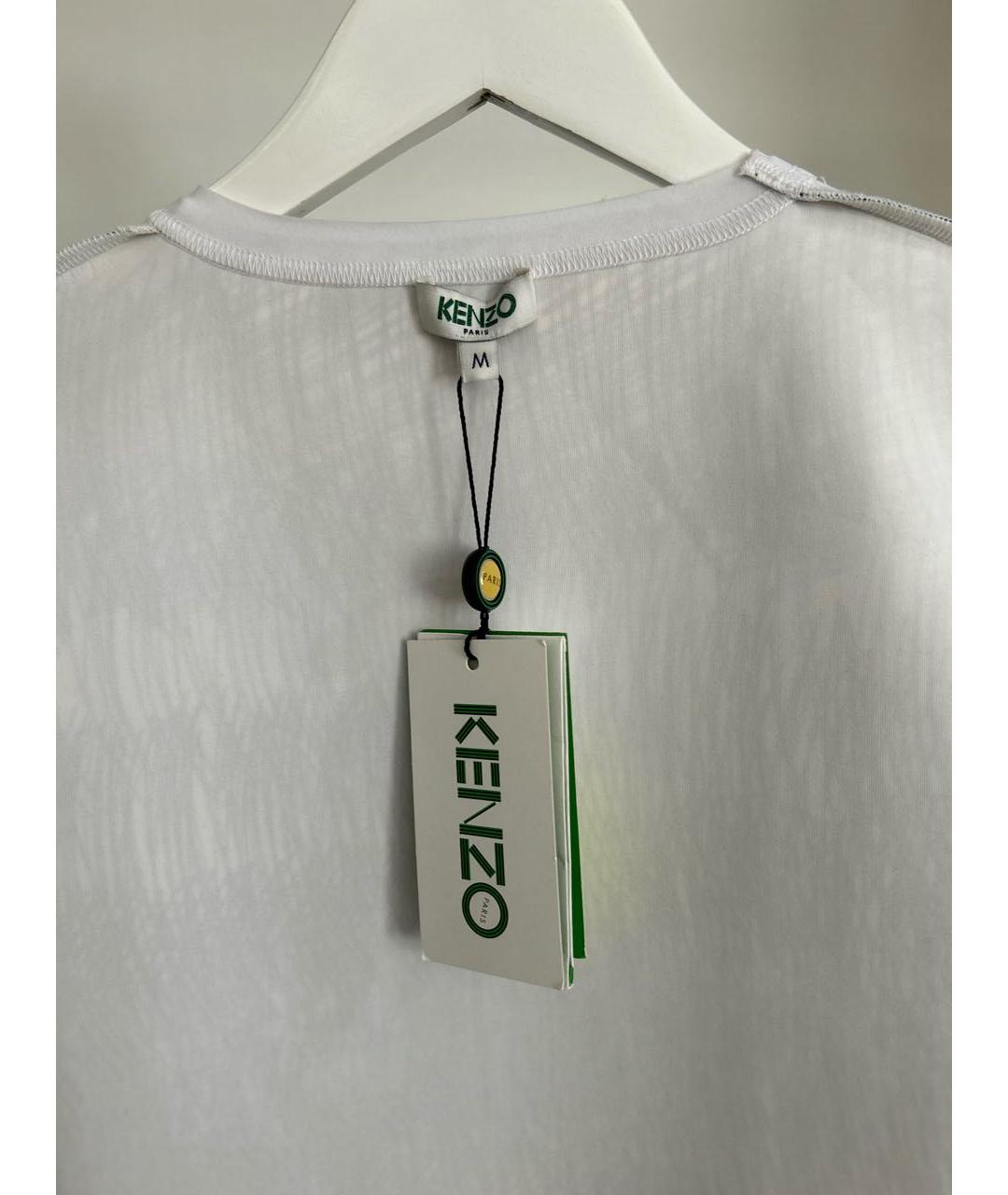 KENZO Синяя полиуретановая футболка, фото 3