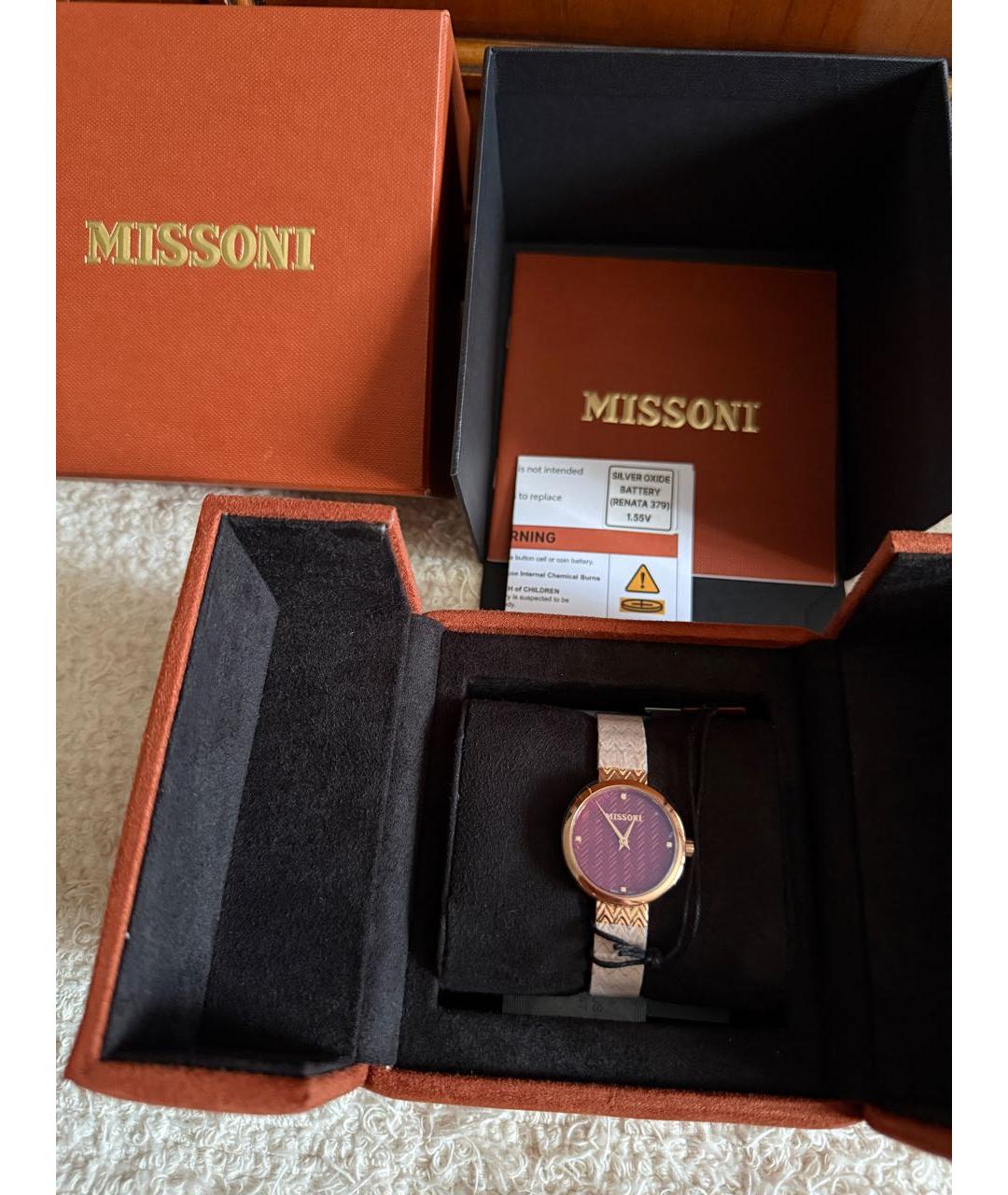 MISSONI Часы из розового золота, фото 3