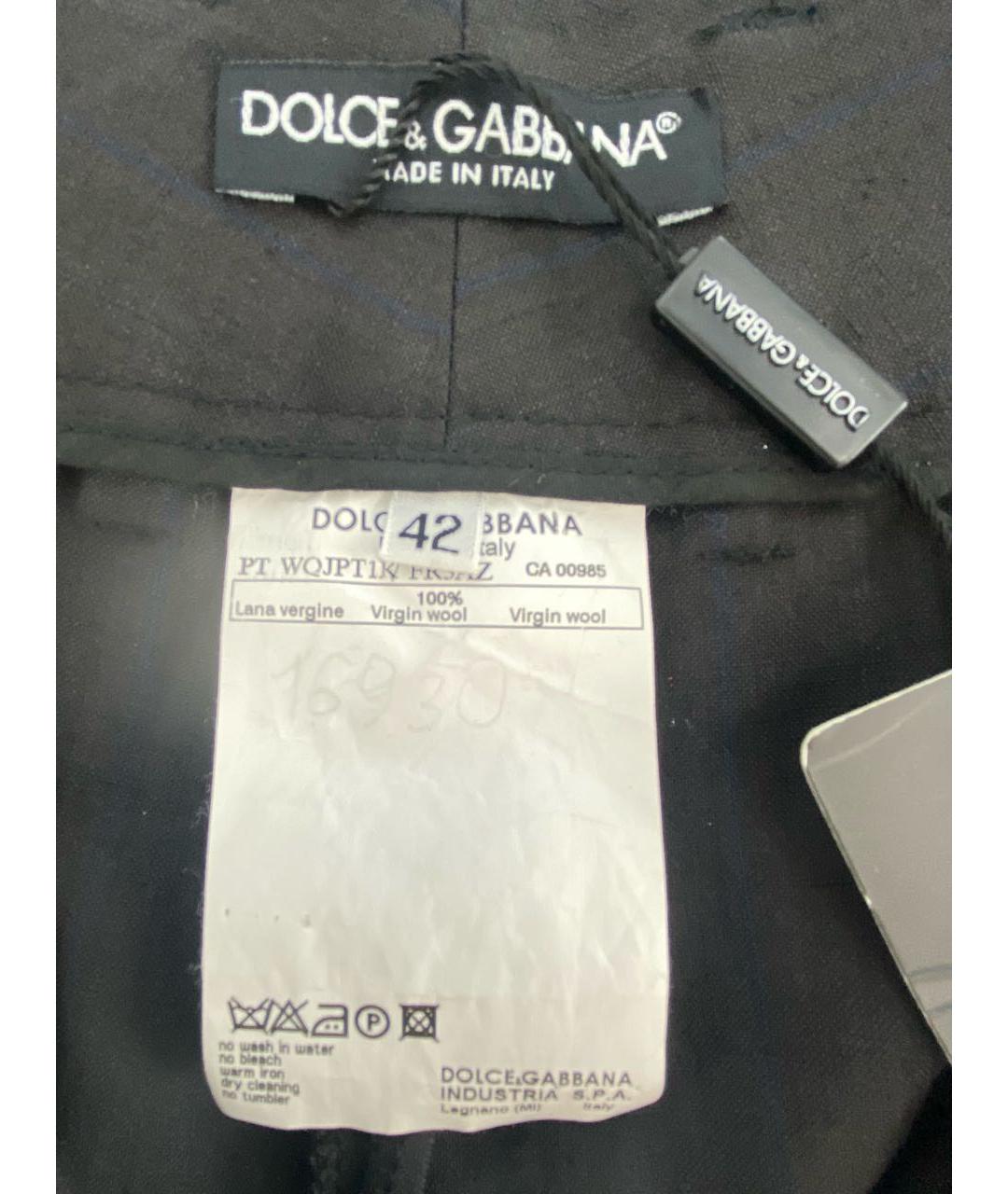 DOLCE&GABBANA Шерстяные прямые брюки, фото 5