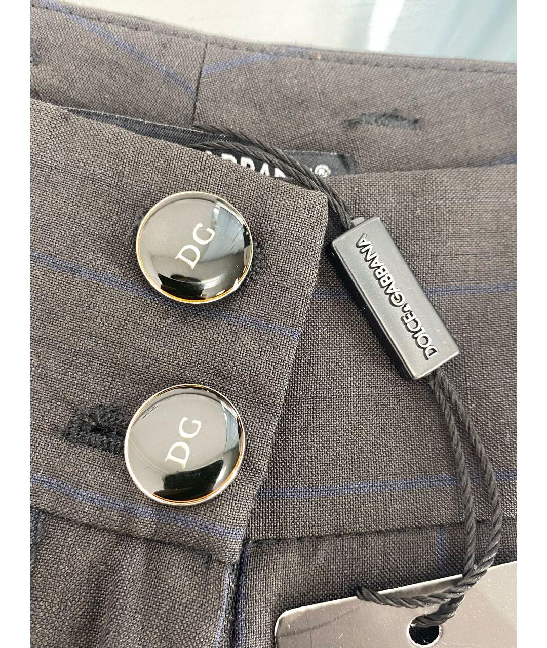 DOLCE&GABBANA Шерстяные прямые брюки, фото 4