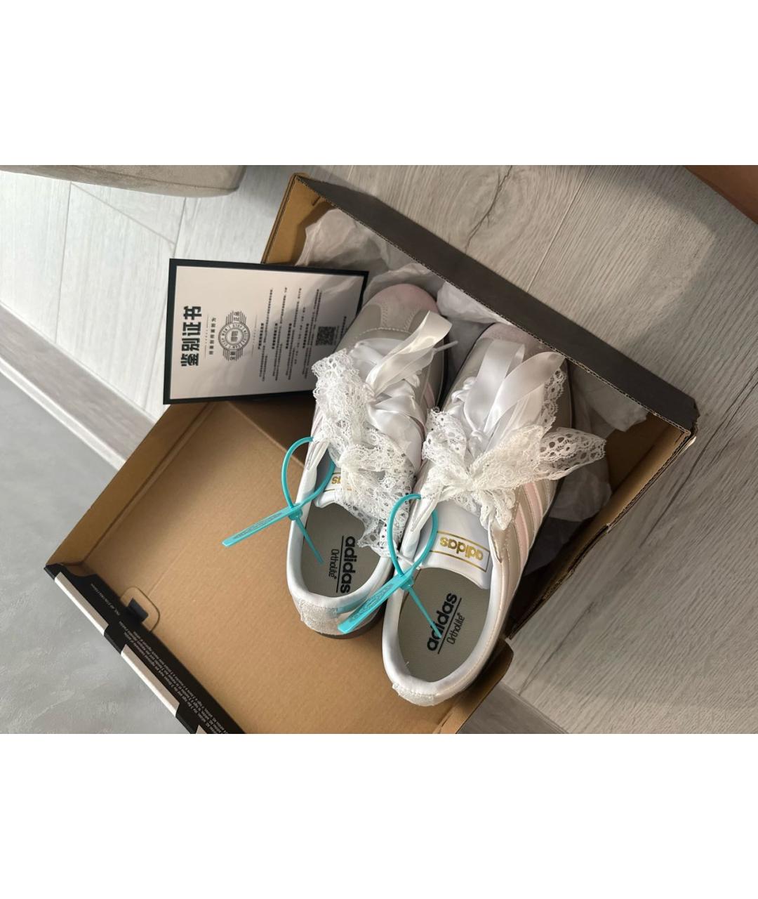 ADIDAS Серебряные замшевые кеды, фото 8