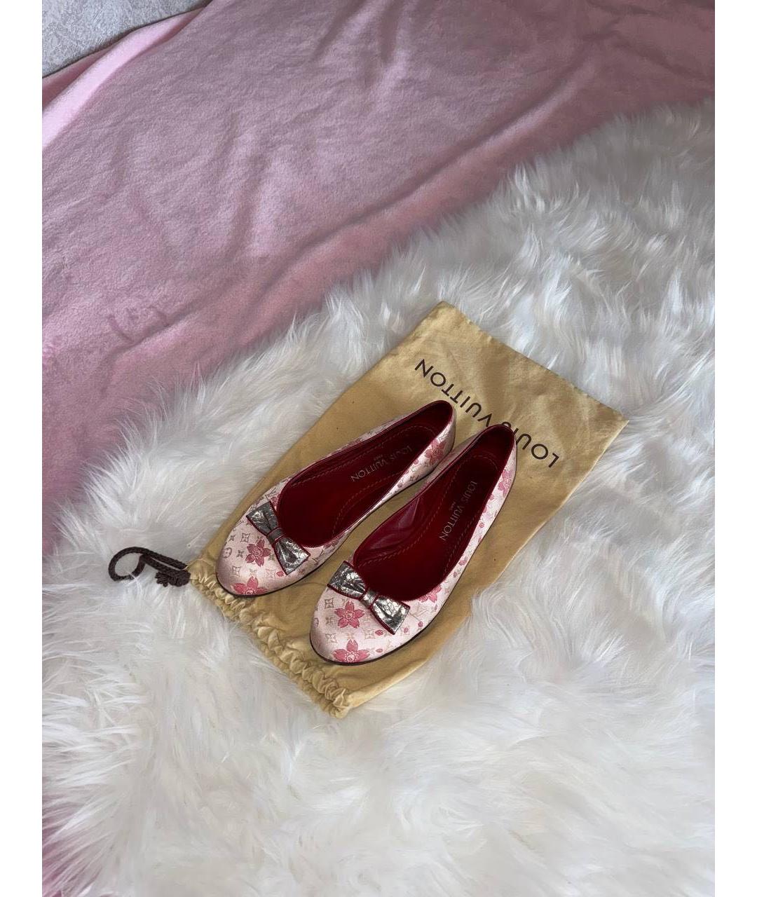 LOUIS VUITTON Розовые балетки, фото 3