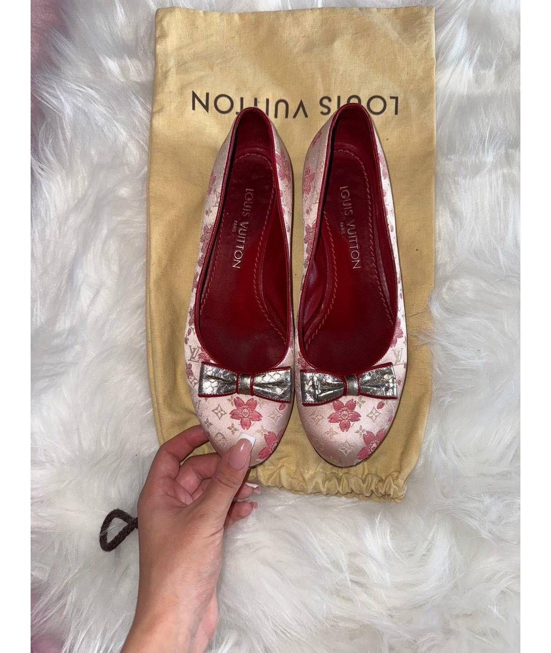 LOUIS VUITTON Розовые балетки, фото 2