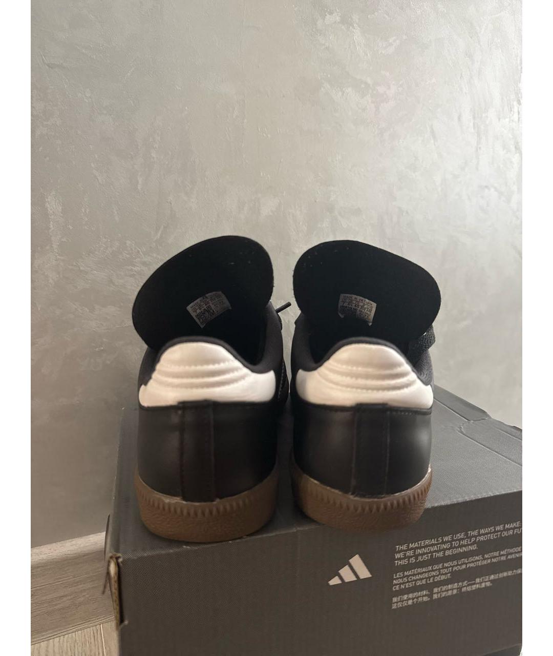 ADIDAS Черные замшевые кроссовки, фото 4