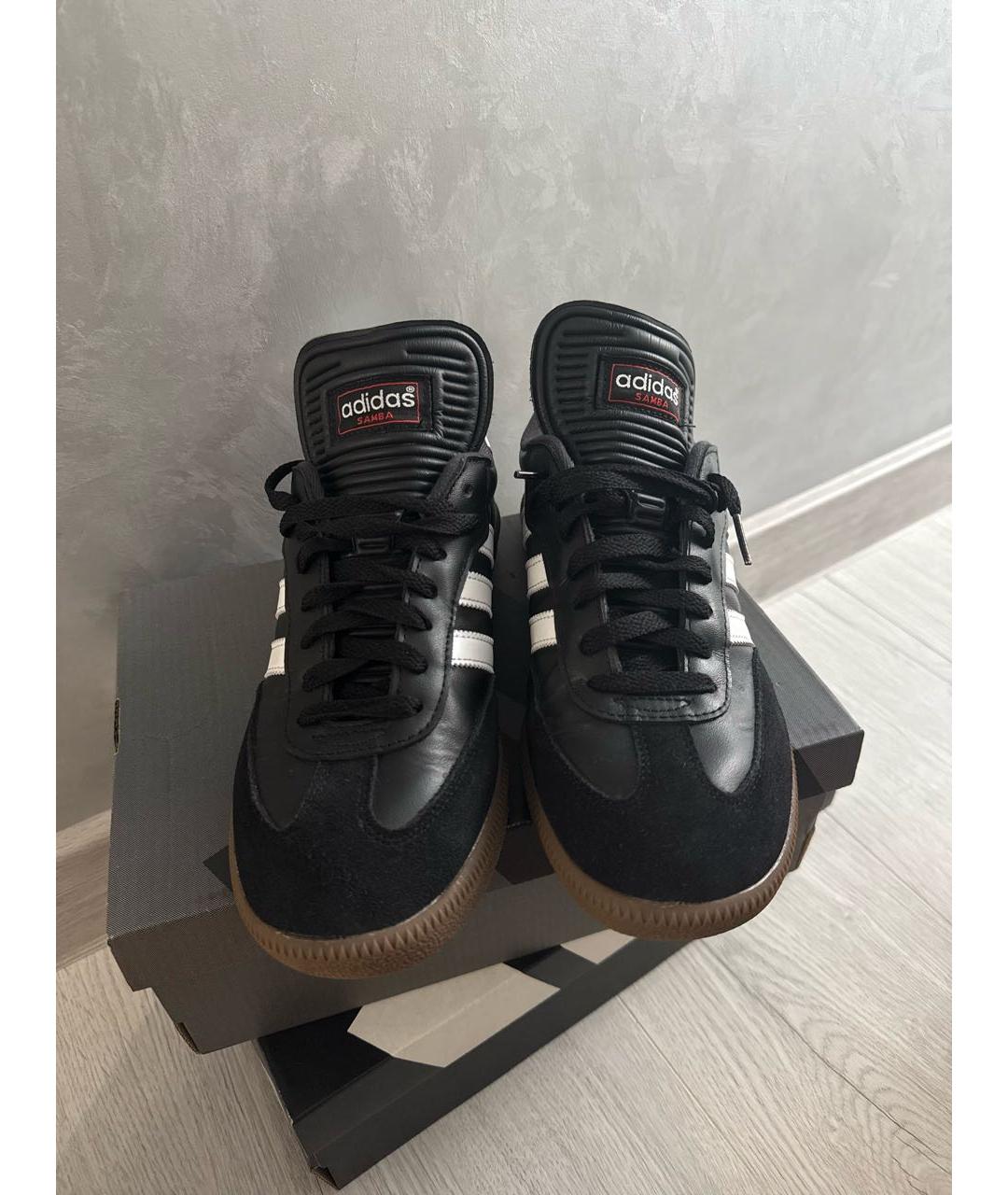 ADIDAS Черные замшевые кроссовки, фото 2