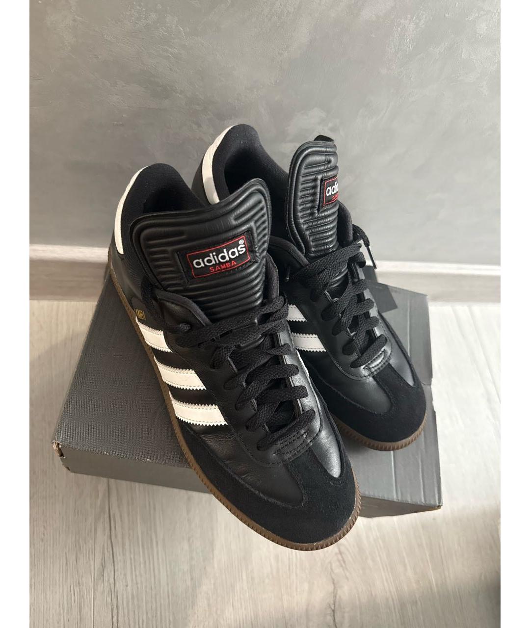 ADIDAS Черные замшевые кроссовки, фото 6