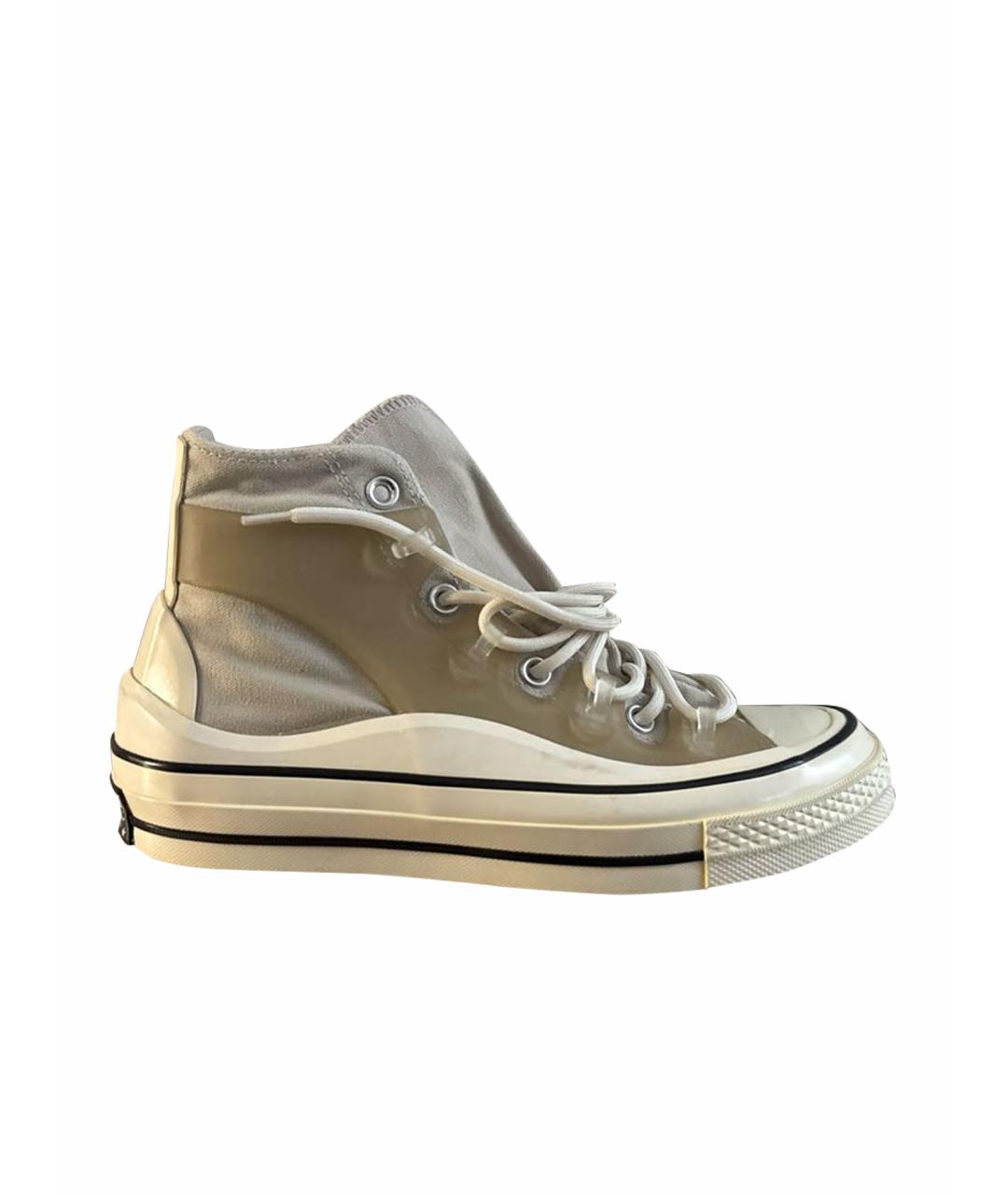 CONVERSE Бежевые резиновые кроссовки, фото 1