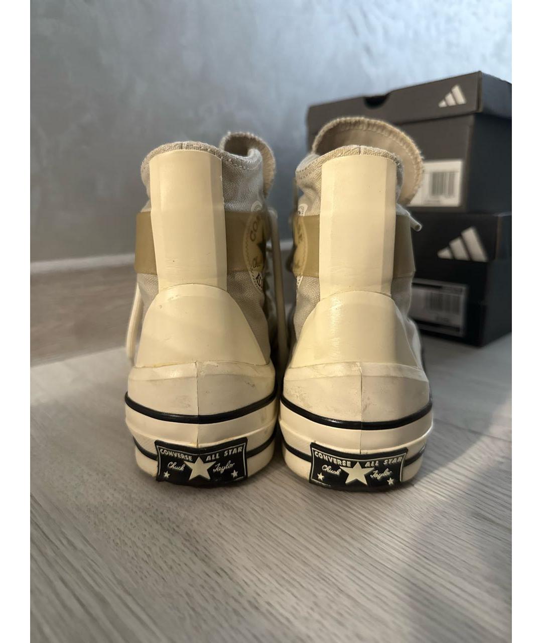 CONVERSE Бежевые резиновые кроссовки, фото 4
