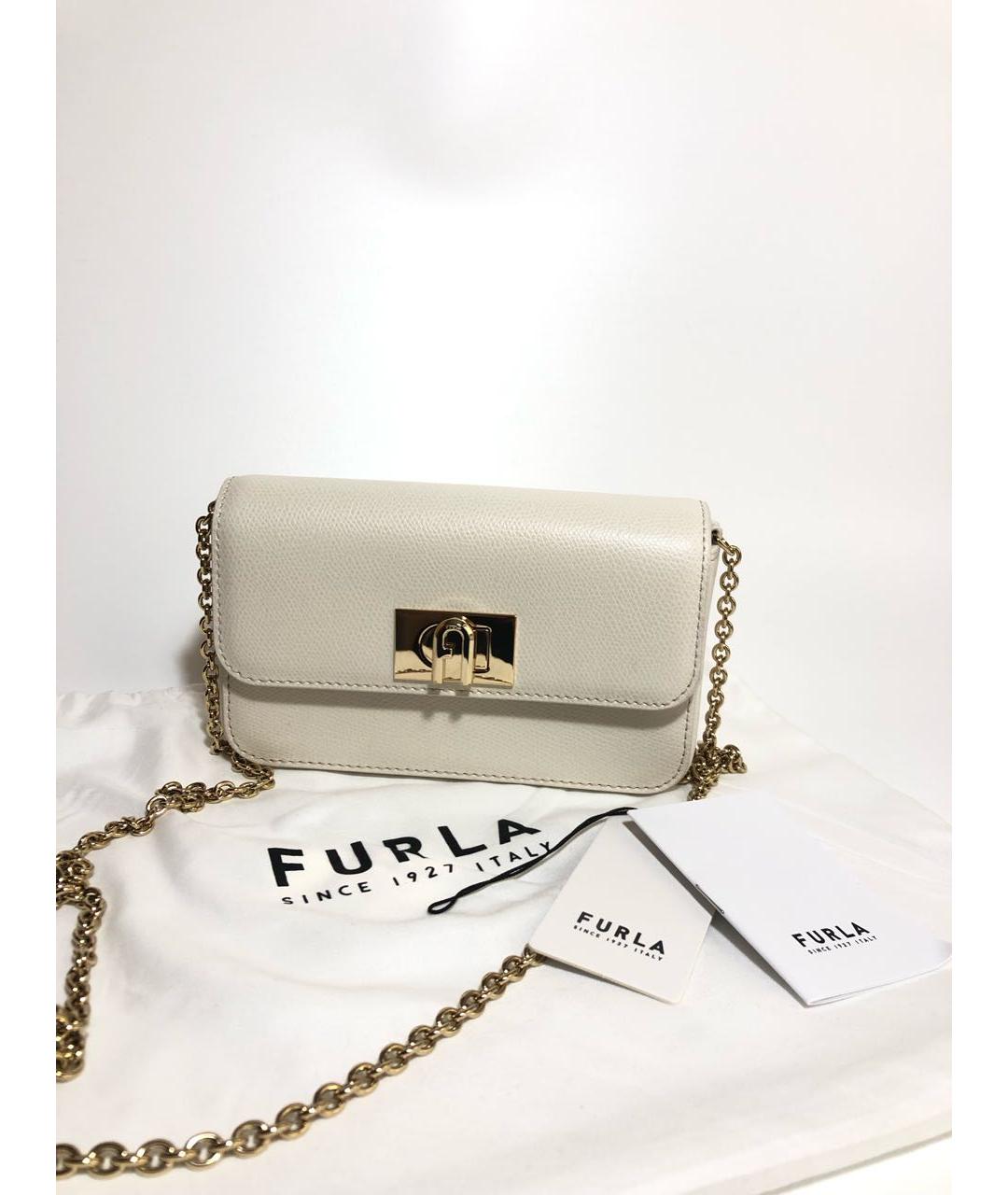FURLA Кожаная сумка через плечо, фото 5