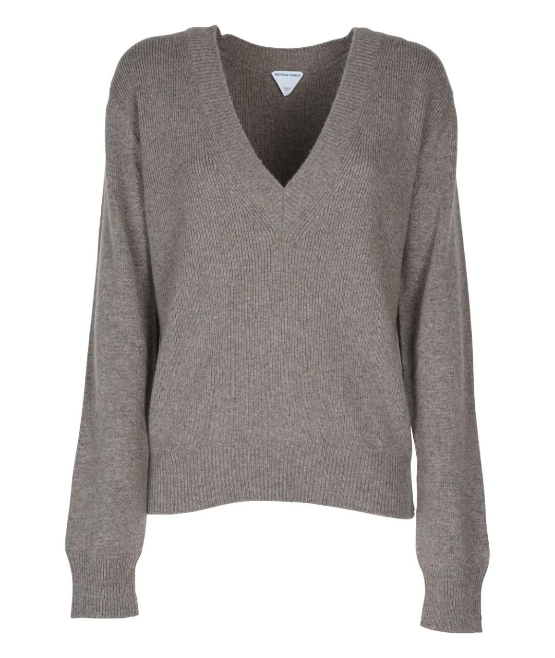 BOTTEGA VENETA Коричневый джемпер / свитер, фото 1