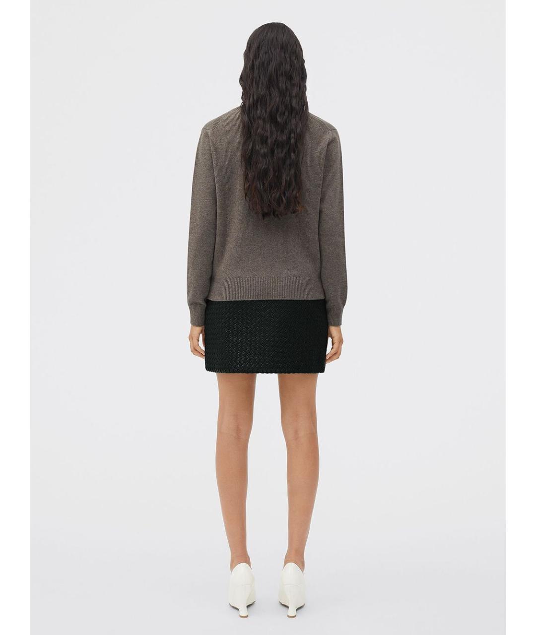 BOTTEGA VENETA Коричневый джемпер / свитер, фото 5