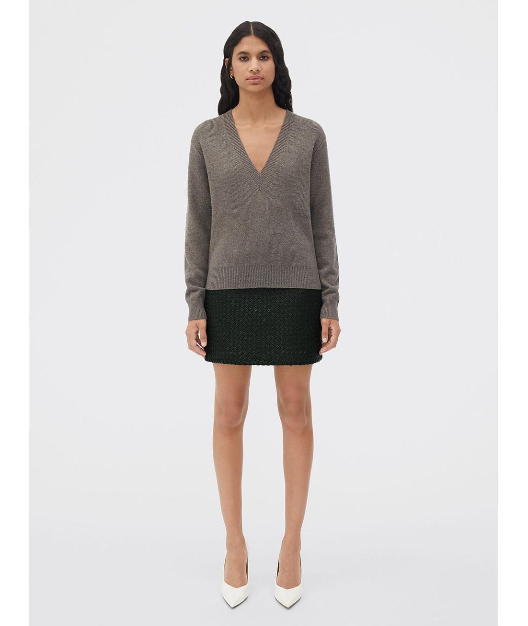 BOTTEGA VENETA Коричневый джемпер / свитер, фото 3