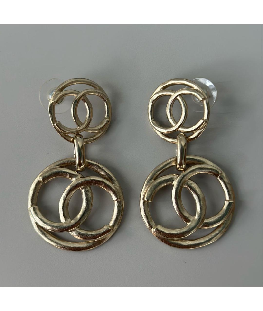 CHANEL Золотые серьги, фото 6