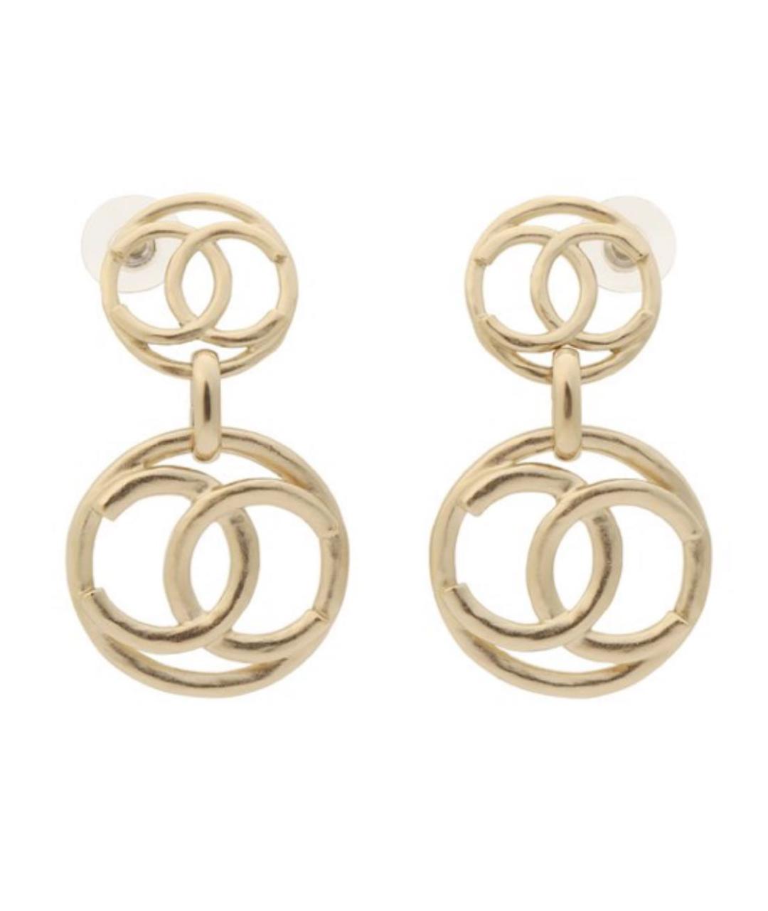 CHANEL Золотые серьги, фото 1