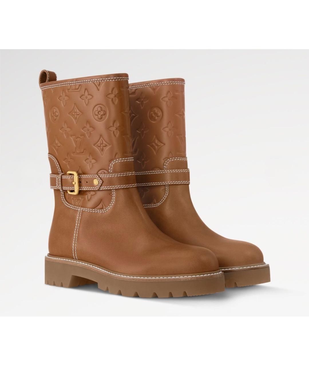LOUIS VUITTON Кожаные сапоги, фото 2