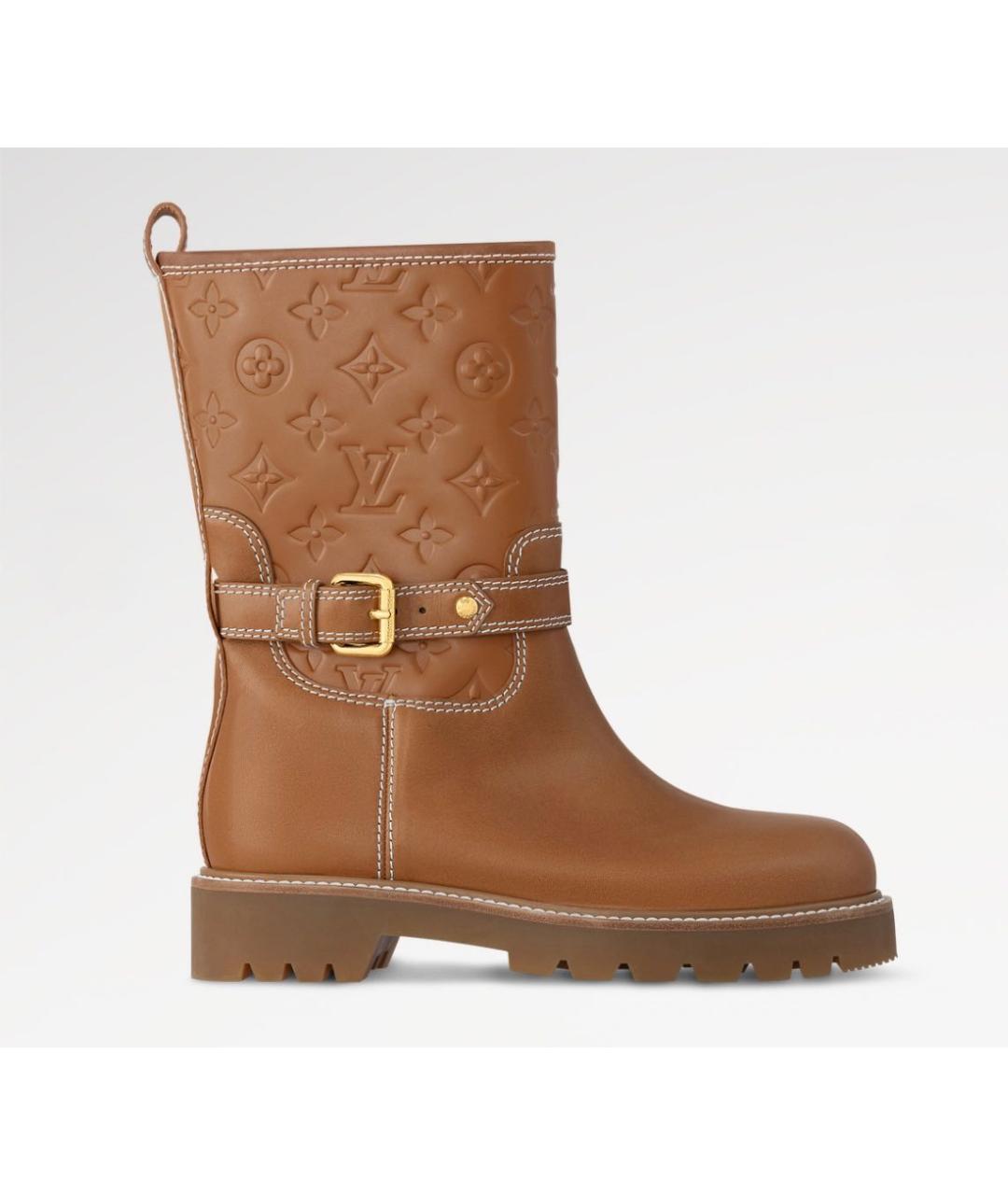 LOUIS VUITTON Кожаные сапоги, фото 7