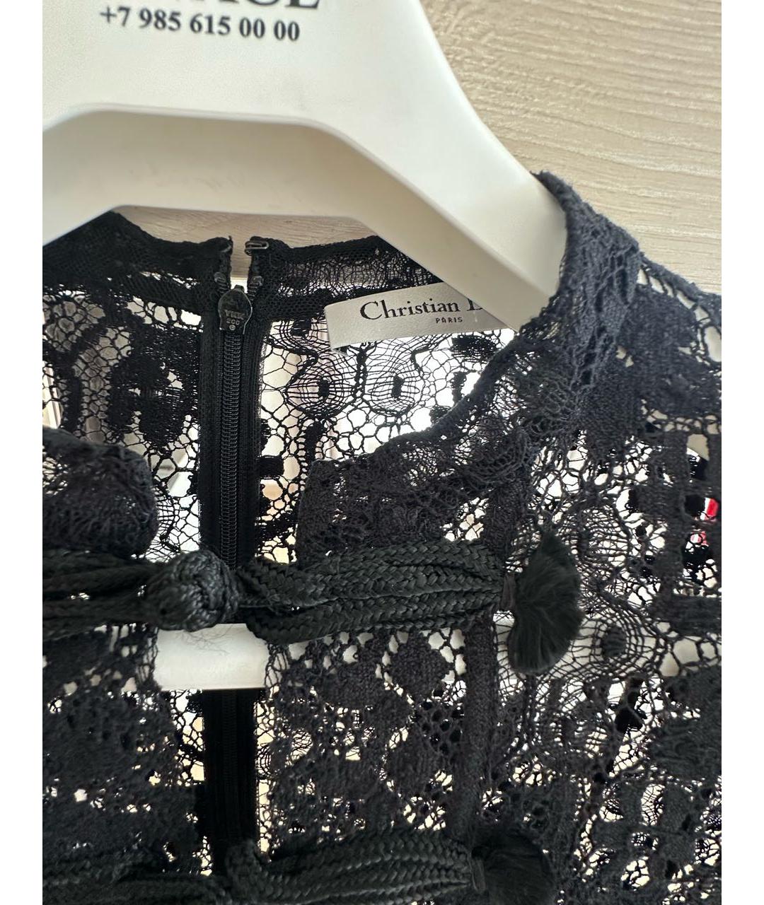 CHRISTIAN DIOR Черное шелковое вечернее платье, фото 2