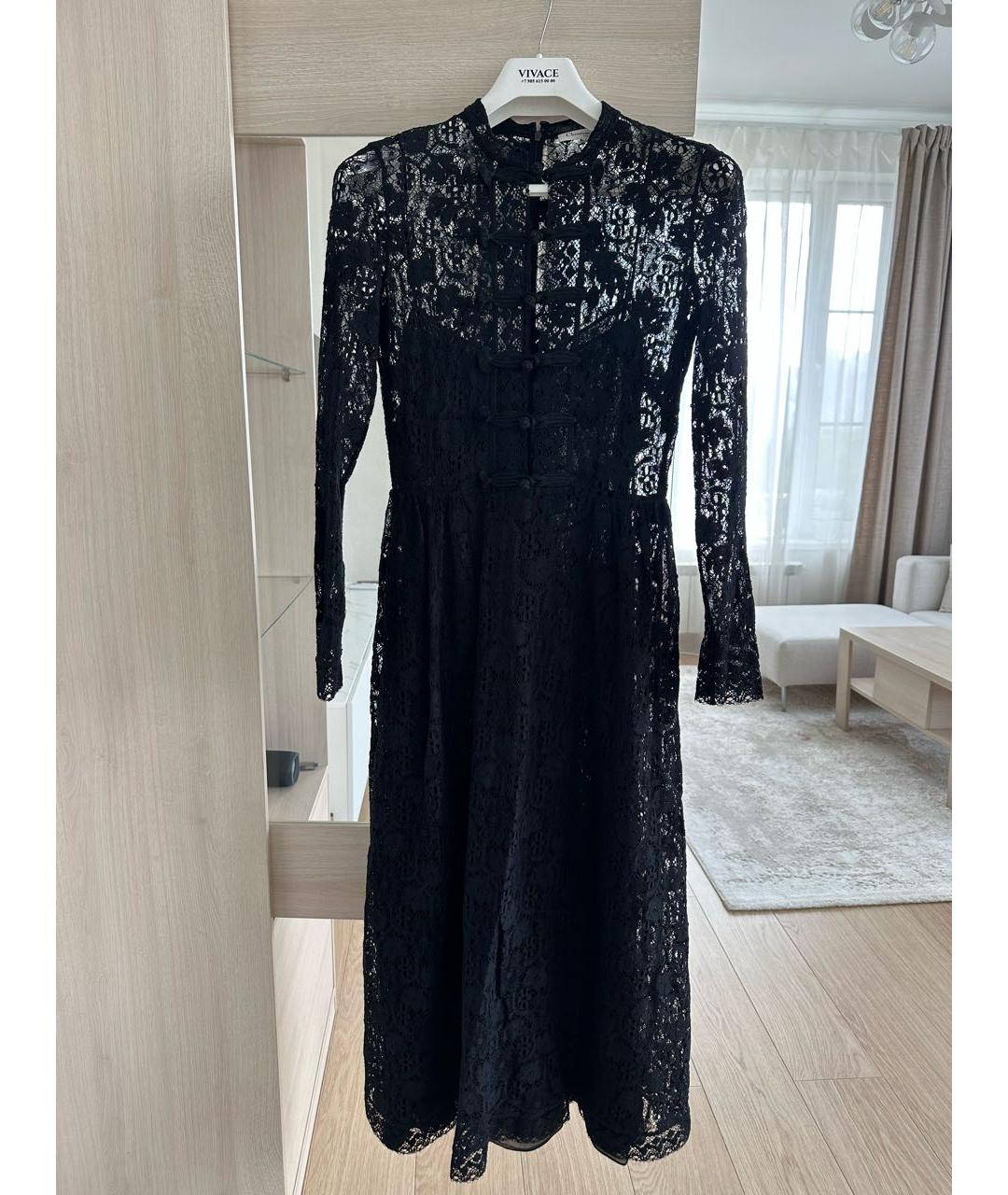 CHRISTIAN DIOR Черное шелковое вечернее платье, фото 5