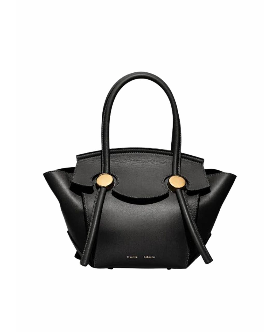 PROENZA SCHOULER Черная кожаная сумка тоут, фото 1