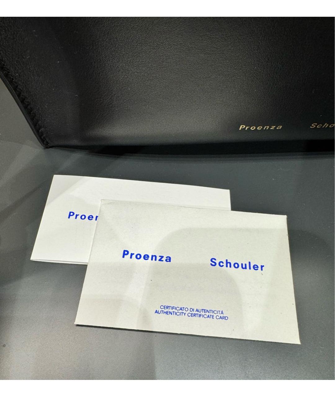 PROENZA SCHOULER Черная кожаная сумка тоут, фото 8