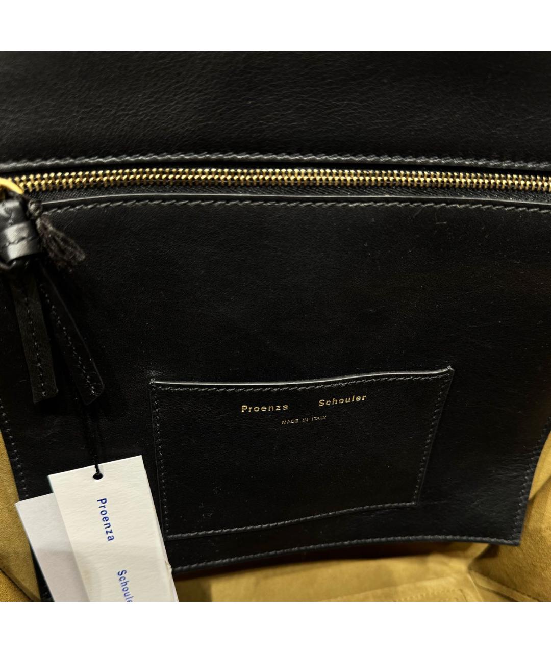 PROENZA SCHOULER Черная кожаная сумка тоут, фото 5