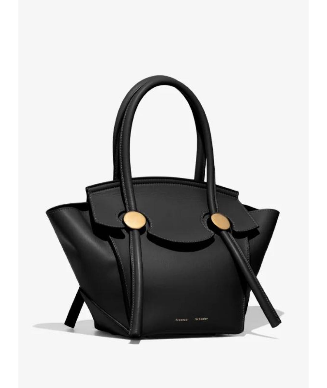PROENZA SCHOULER Черная кожаная сумка тоут, фото 2