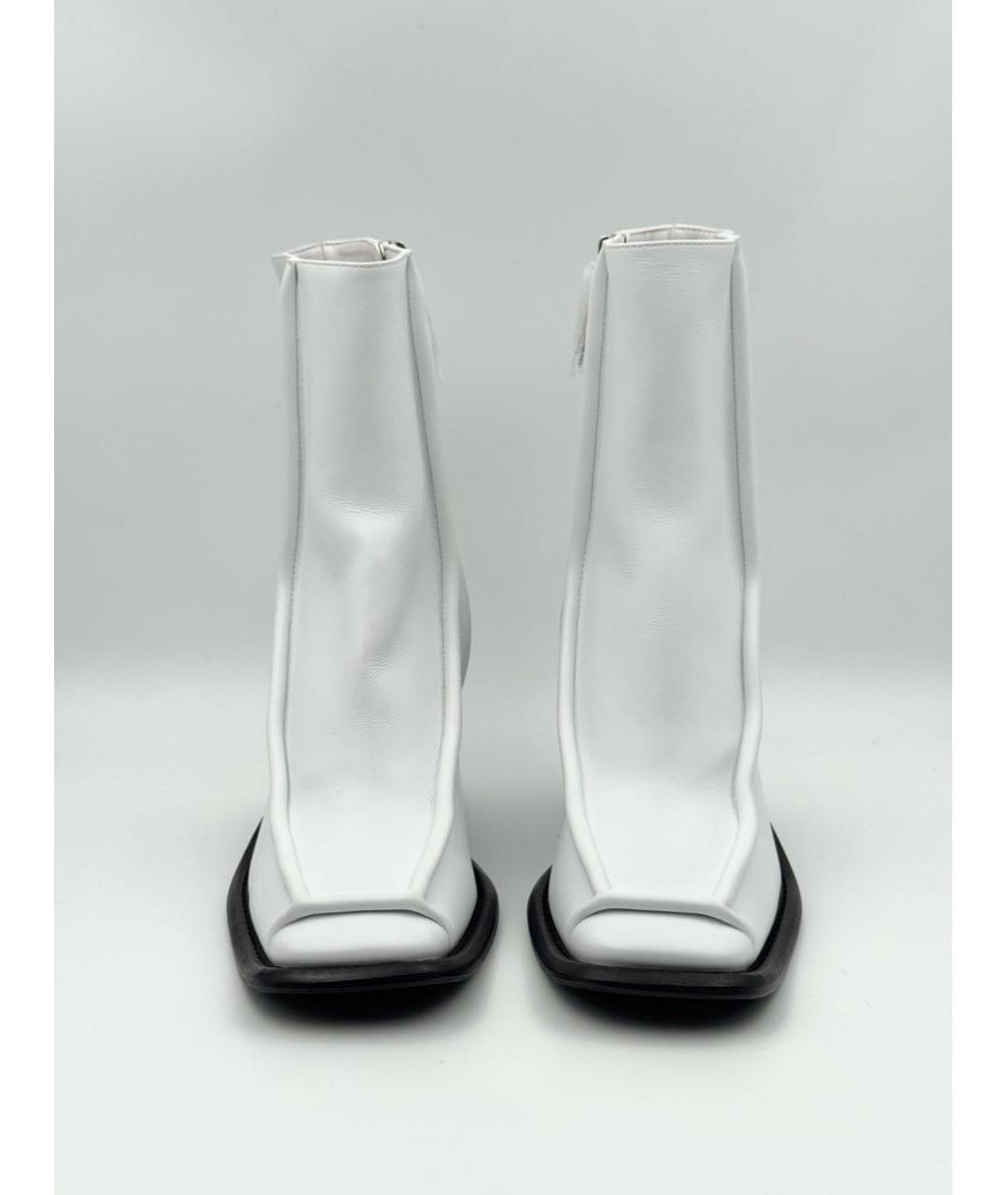 LOUIS VUITTON Белые кожаные сапоги, фото 3
