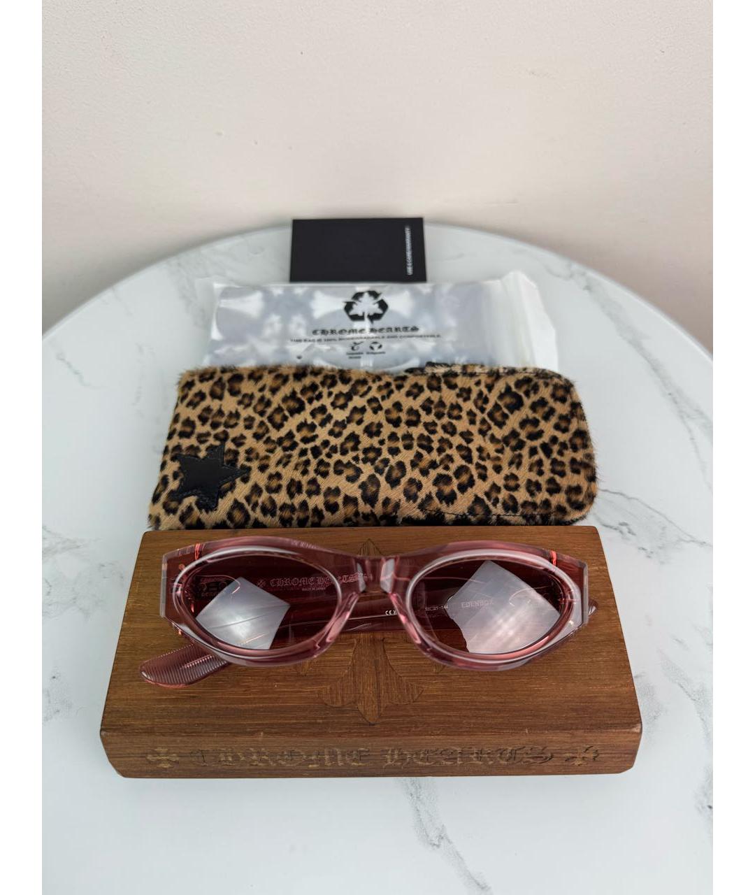 CHROME HEARTS Коралловые пластиковые солнцезащитные очки, фото 8