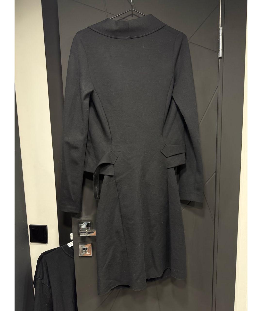 SAINT LAURENT Черное шерстяное вечернее платье, фото 2