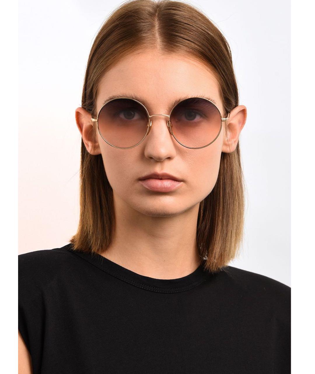 ISABEL MARANT Антрацитовые металлические солнцезащитные очки, фото 2