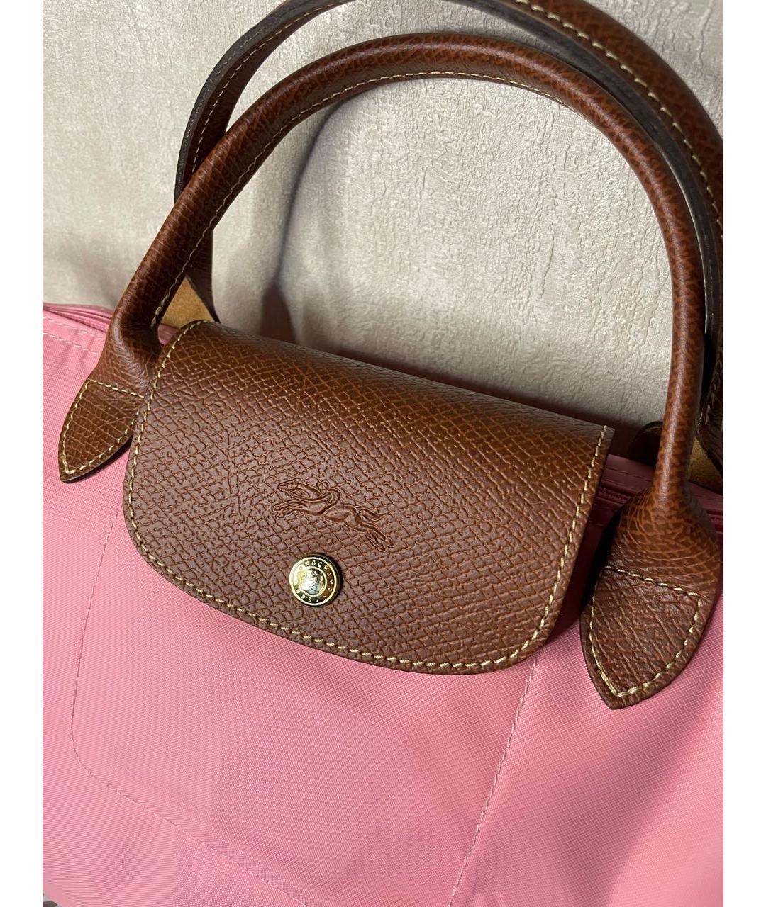 LONGCHAMP Розовая сумка тоут, фото 3