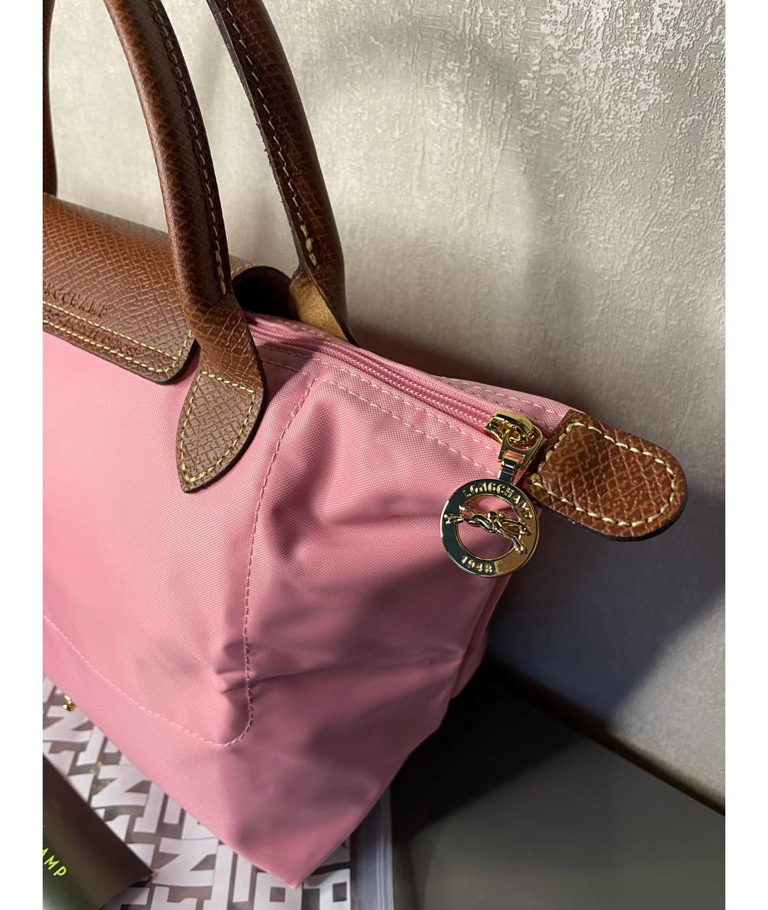 LONGCHAMP Розовая сумка тоут, фото 6