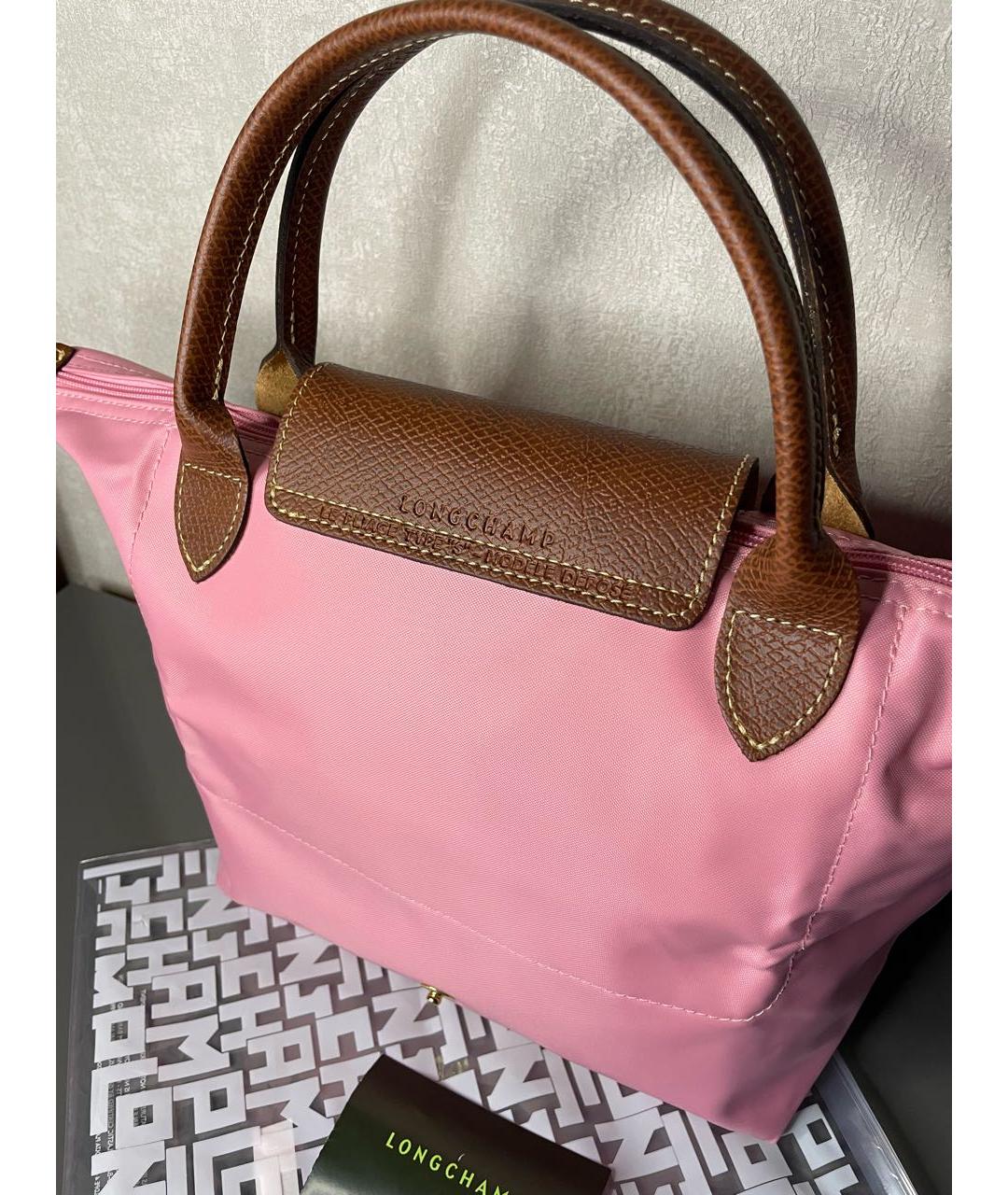 LONGCHAMP Розовая сумка тоут, фото 5