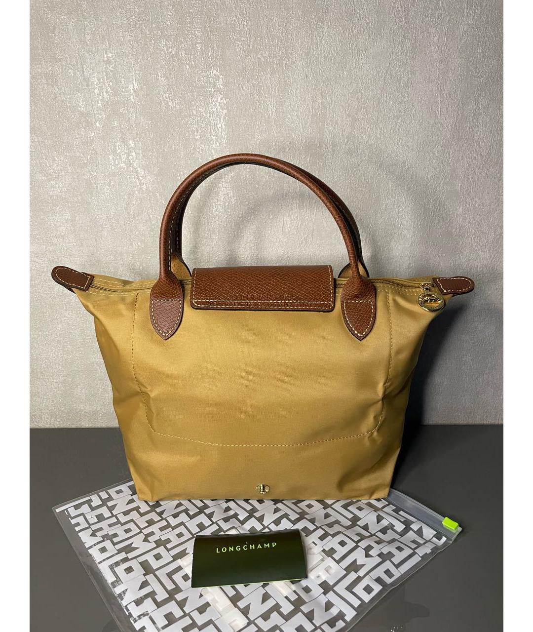 LONGCHAMP Бежевая сумка тоут, фото 4