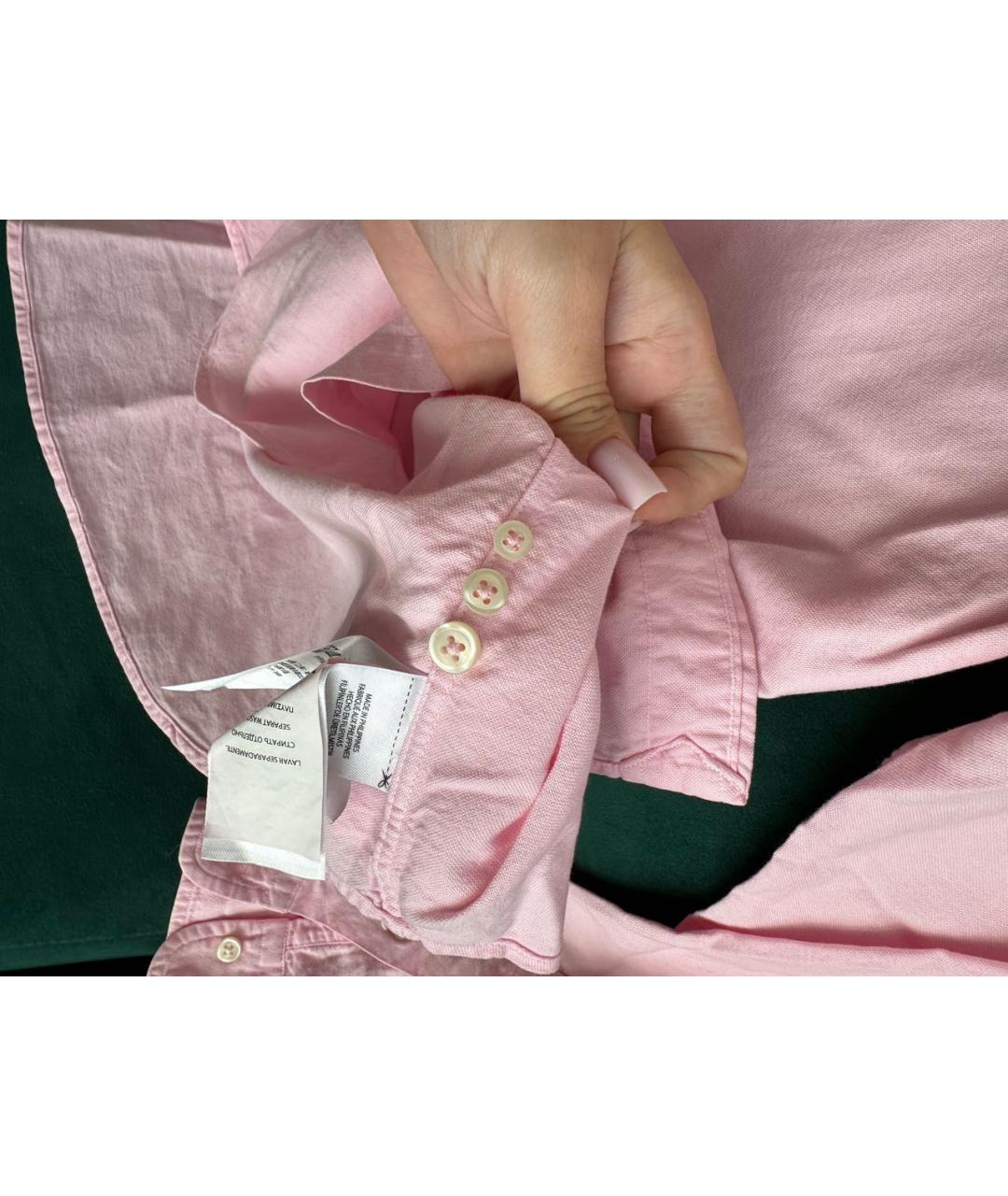 POLO RALPH LAUREN Розовая хлопковая рубашка, фото 6