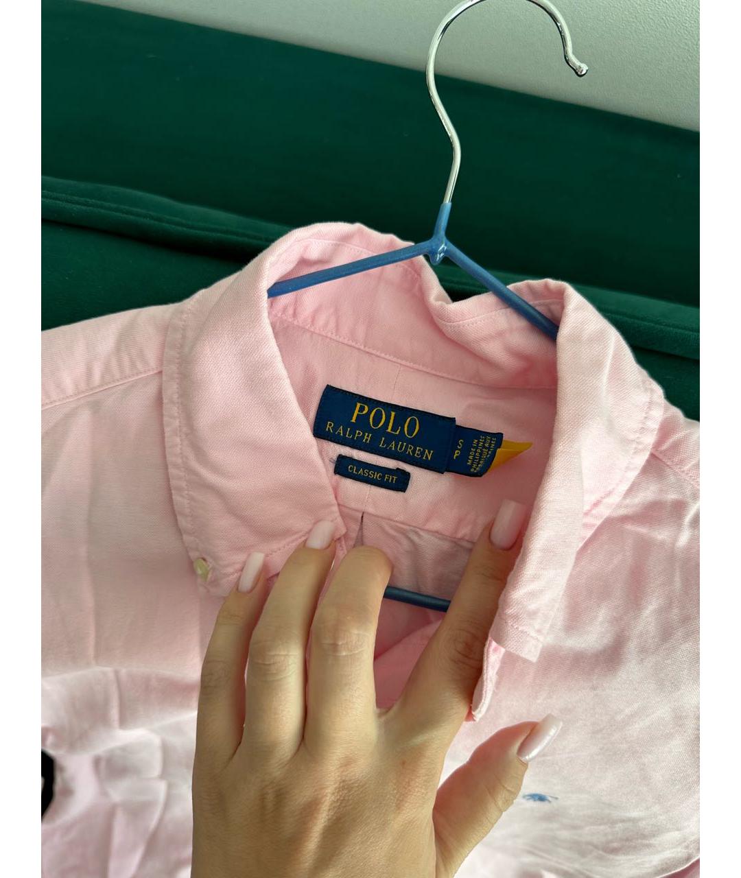 POLO RALPH LAUREN Розовая хлопковая рубашка, фото 3