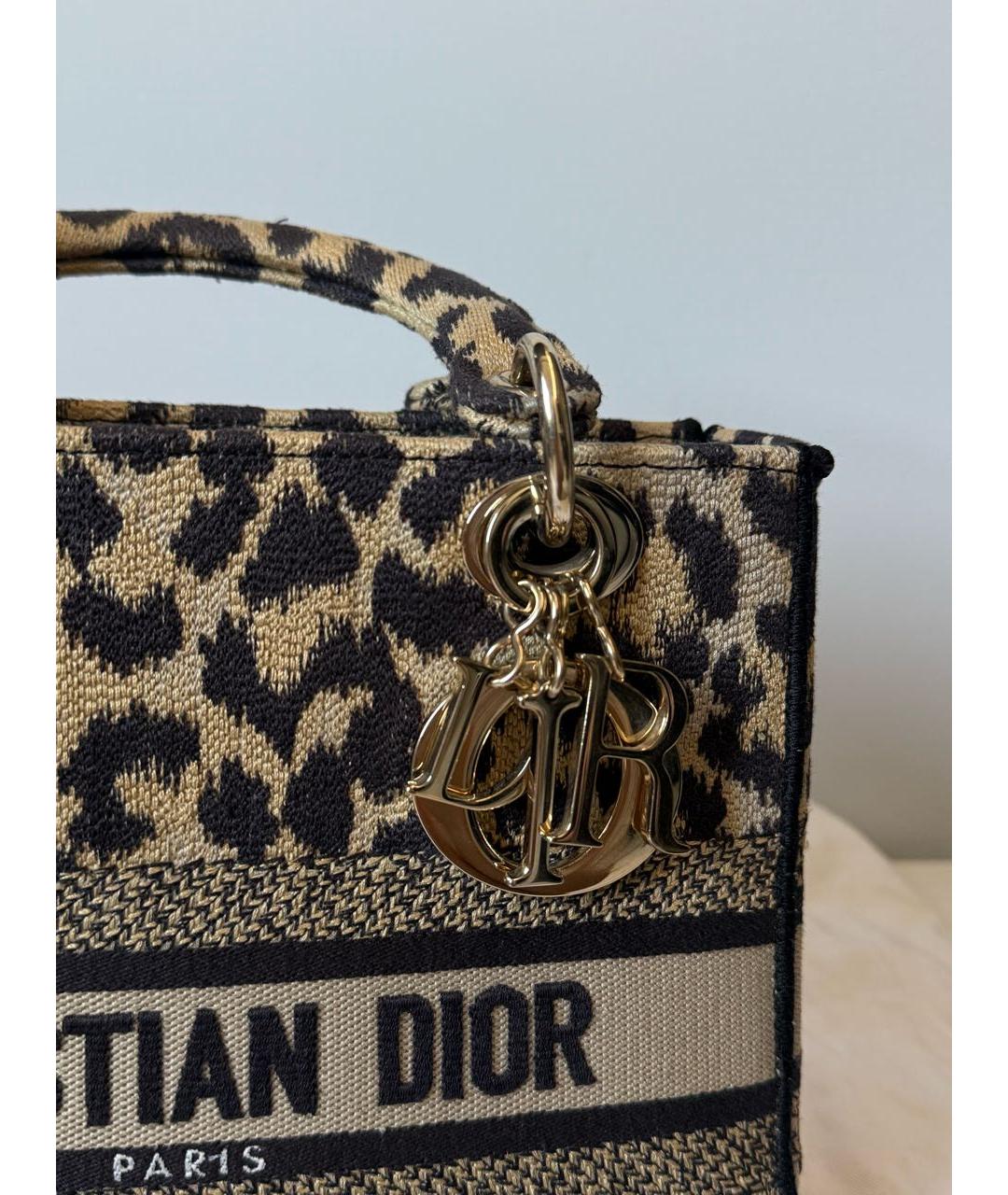 CHRISTIAN DIOR Коричневая сумка с короткими ручками, фото 8