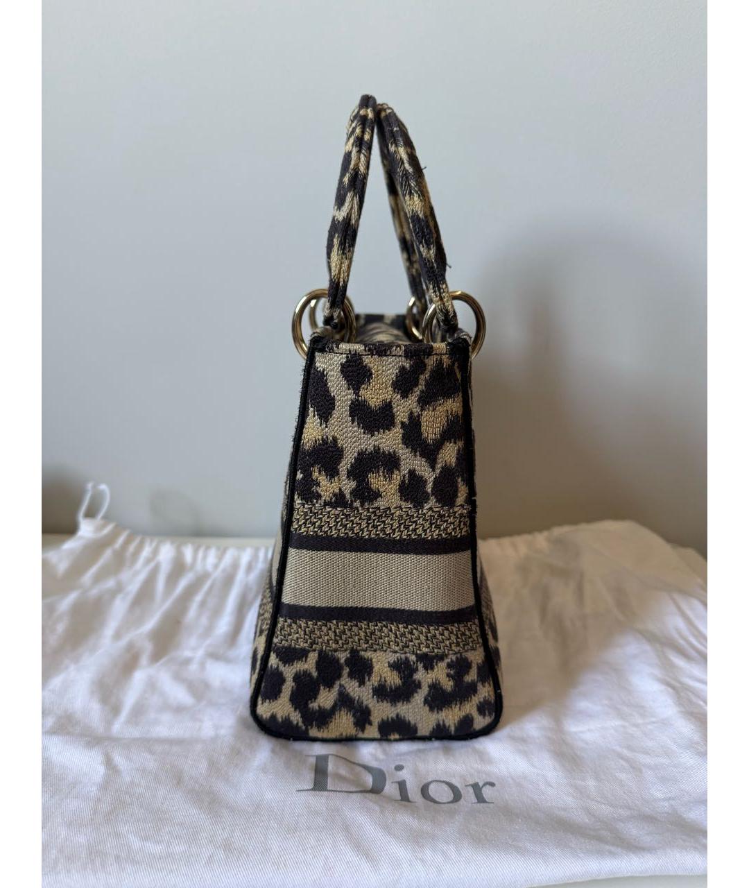 CHRISTIAN DIOR Коричневая сумка с короткими ручками, фото 4