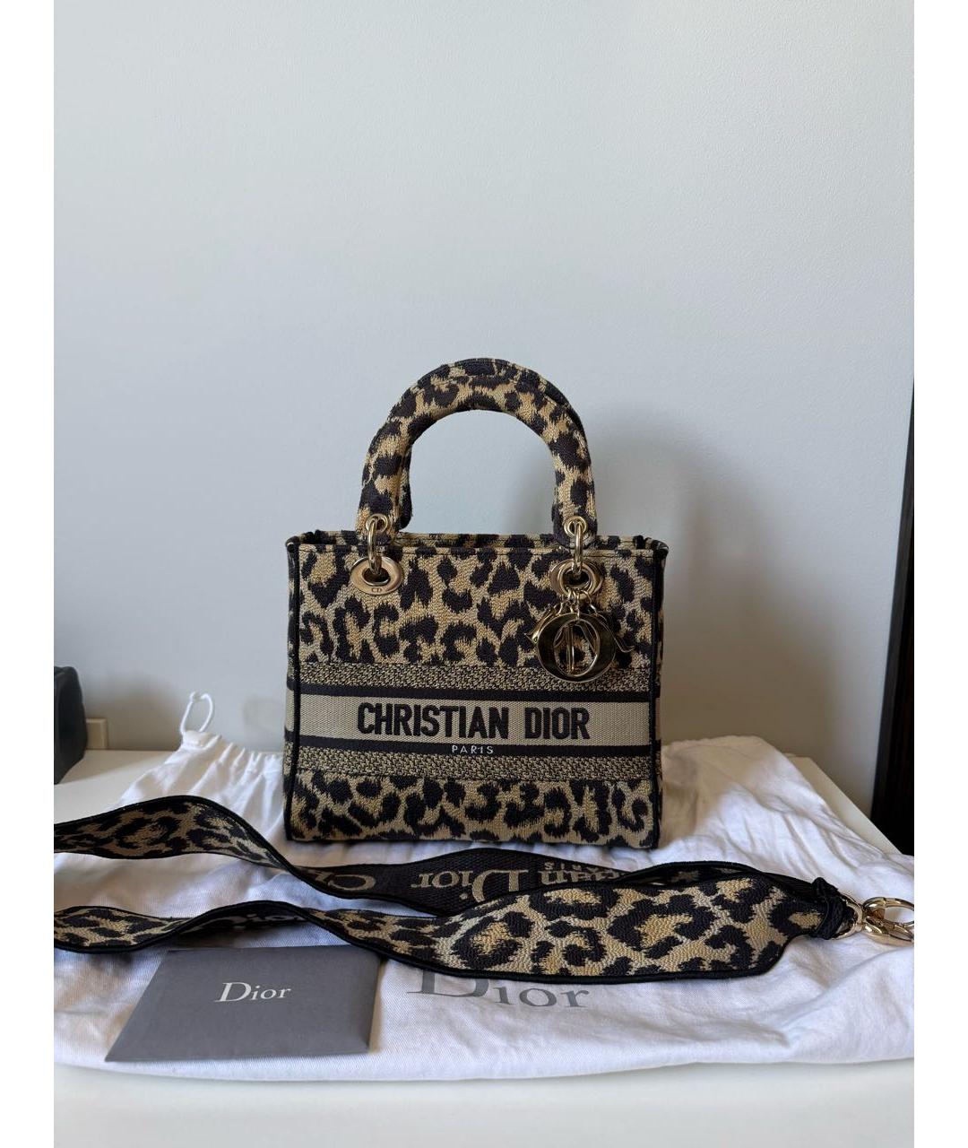 CHRISTIAN DIOR Коричневая сумка с короткими ручками, фото 2
