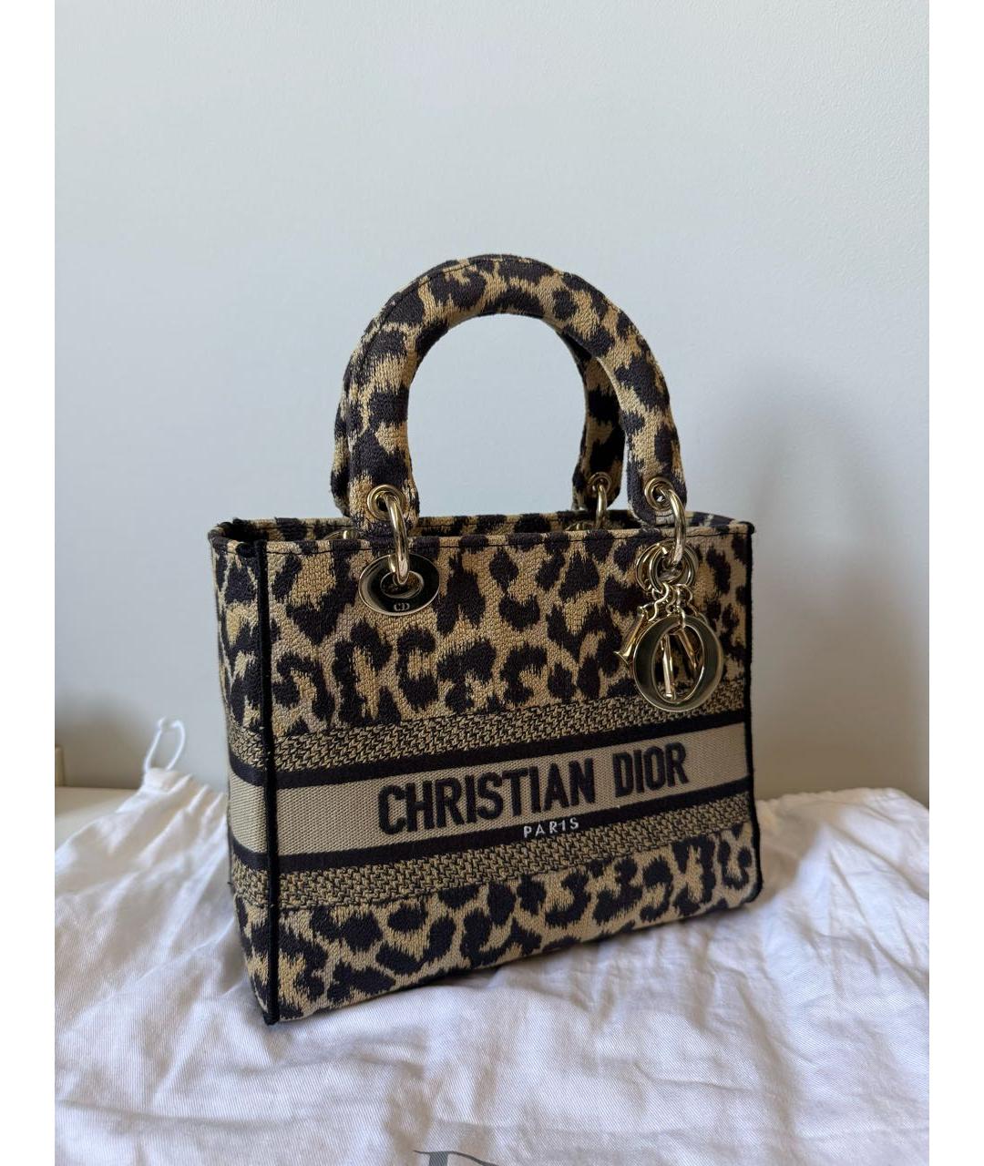 CHRISTIAN DIOR Коричневая сумка с короткими ручками, фото 3