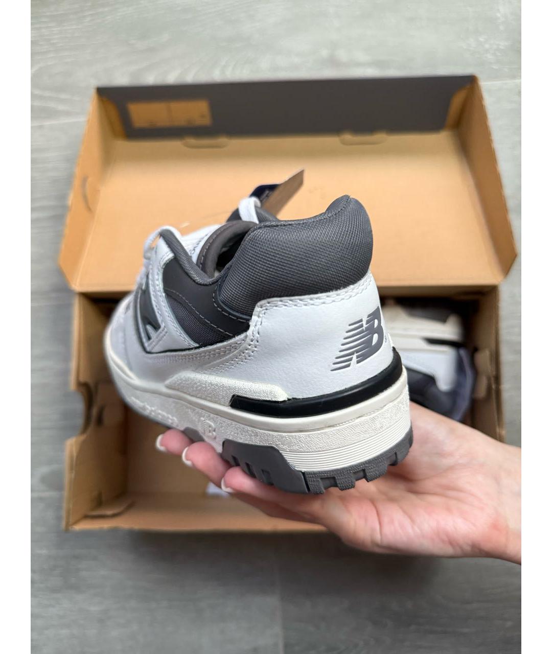 NEW BALANCE Белые кожаные кроссовки, фото 4