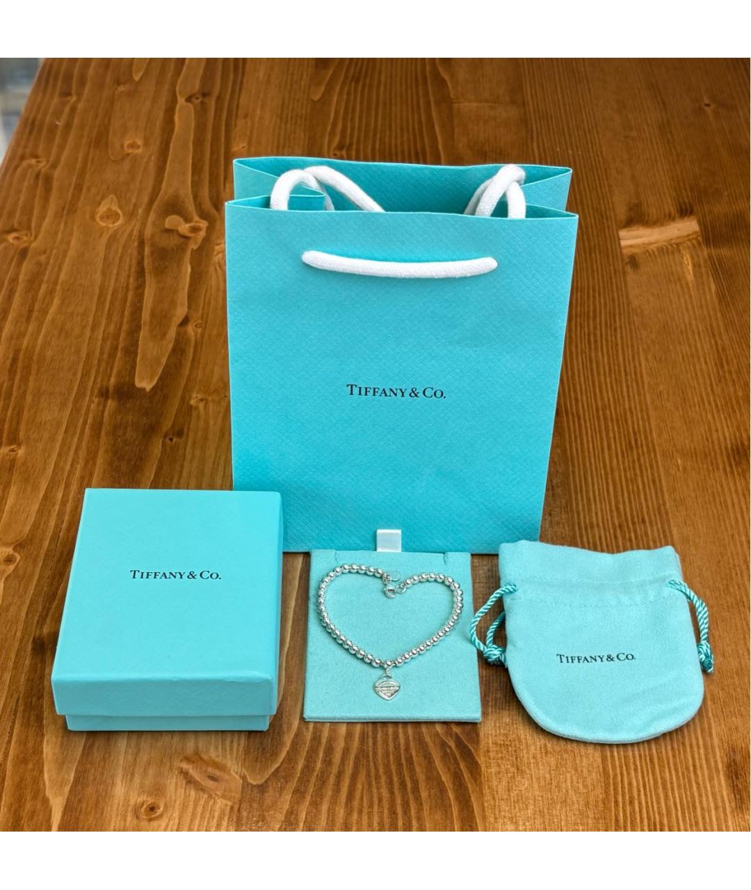 TIFFANY&CO Серебрянный серебряный браслет, фото 2