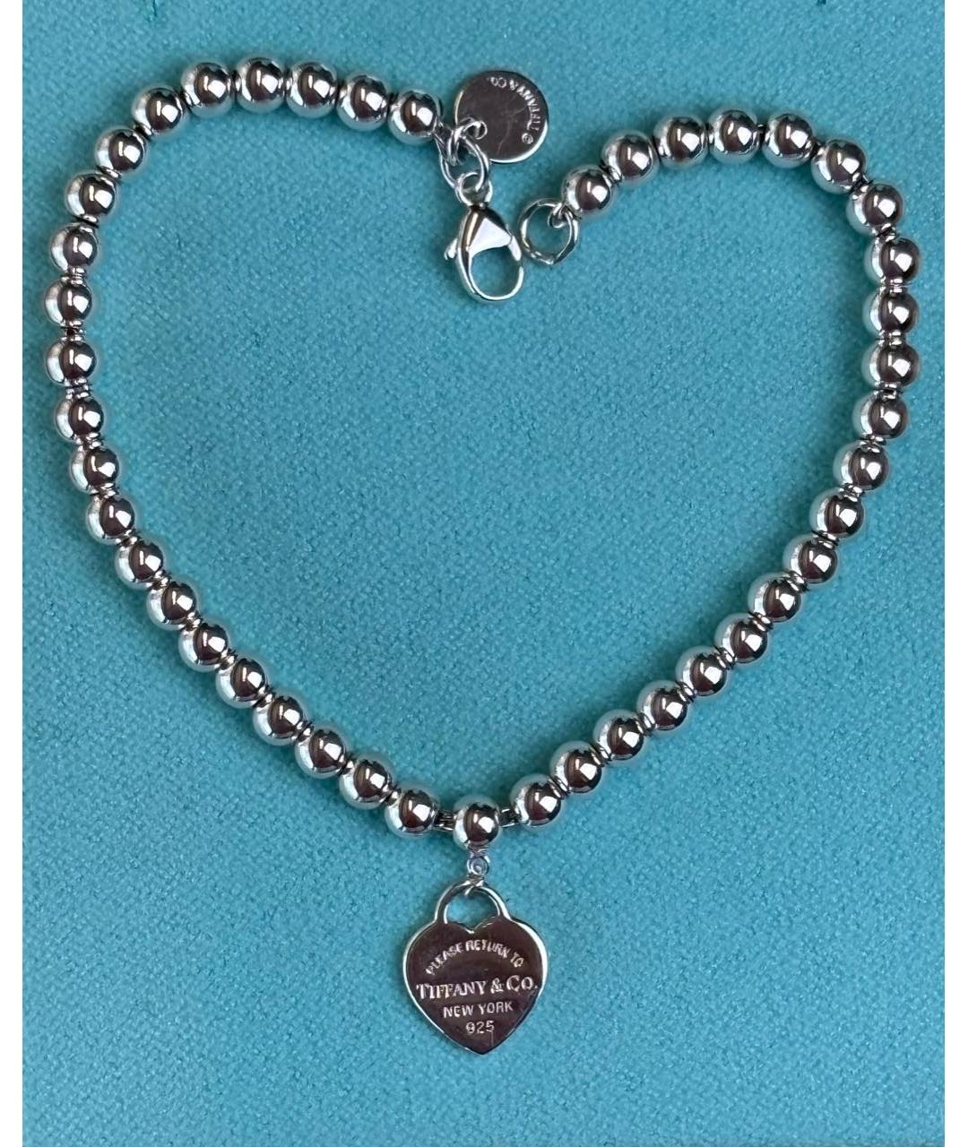 TIFFANY&CO Серебрянный серебряный браслет, фото 3