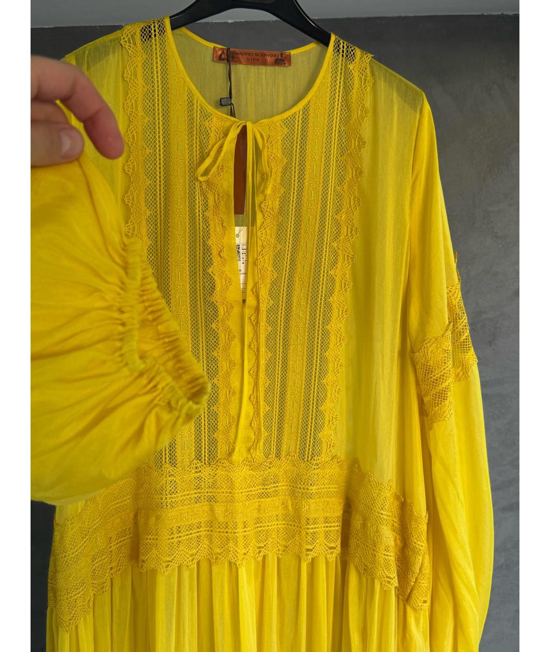 ERMANNO SCERVINO Желтое платье, фото 4