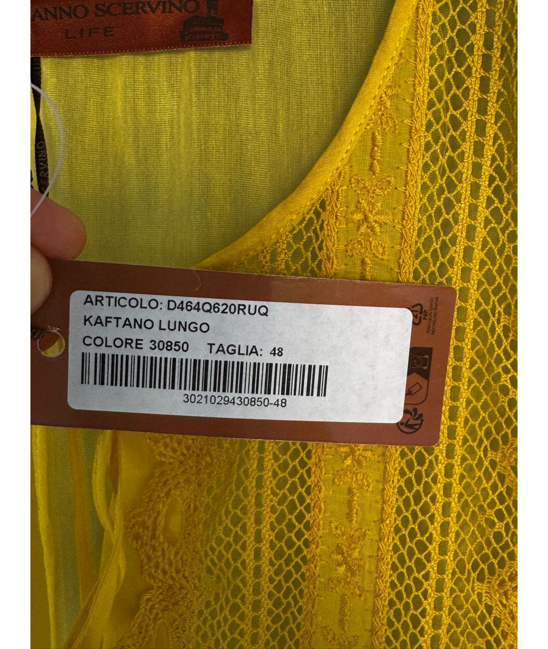 ERMANNO SCERVINO Желтое платье, фото 6