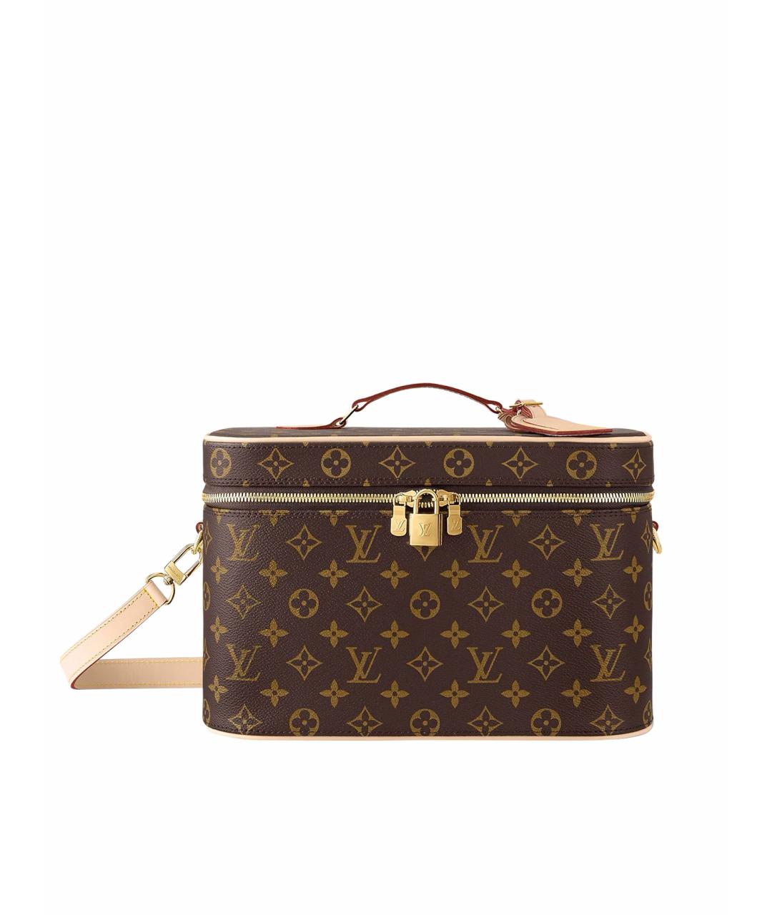 LOUIS VUITTON Коричневая кожаная сумка через плечо, фото 1