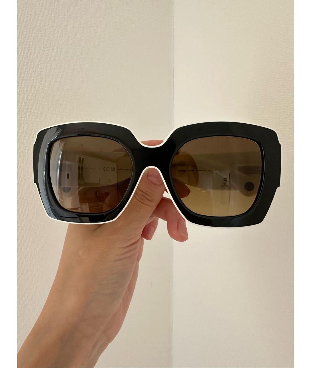 CHANEL Белые пластиковые солнцезащитные очки, фото 6