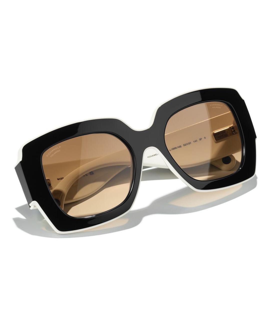 CHANEL Белые пластиковые солнцезащитные очки, фото 4